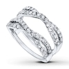 Diamond Enhancer Ring 1 carat tw Round-cut 14K White Gold