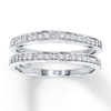 Thumbnail Image 1 of Diamond Enhancer Ring 1/3 ct tw Round-cut 14K White Gold