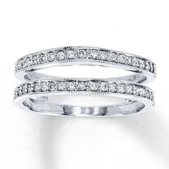 Diamond Enhancer Ring 1/3 ct tw Round-cut 14K White Gold