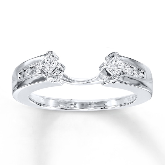 Diamond Enhancer Ring 1/3 Carat tw 14K White Gold