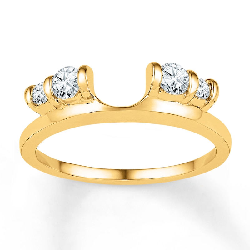 Diamond Enhancer Ring 1/3 ct tw Round-cut 10K Yellow Gold