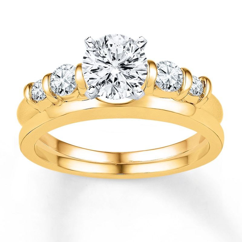 Diamond Enhancer Ring 1/3 ct tw Round-cut 10K Yellow Gold