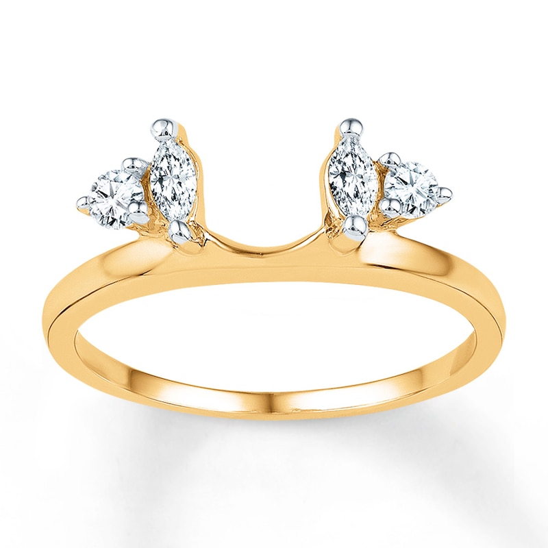 Diamond Enhancer Ring 1/3 Carat tw 10K Yellow Gold