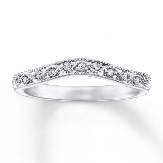 Adore Diamond Anniversary Ring 1/10 ct tw Round-cut 14K White Gold