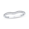 Thumbnail Image 1 of Adore Diamond Wedding Band 1/10 ct tw Round-cut 10K White Gold