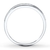 Thumbnail Image 2 of Men's Diamond Band 1/10 ct tw Round-cut 10K White Gold