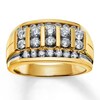 Thumbnail Image 0 of Men's Diamond Band 1-1/2 ct tw Round-cut 14K Yellow Gold