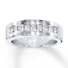 Thumbnail Image 0 of Men's Diamond Band 1-1/4 ct tw Square-cut 14K White Gold