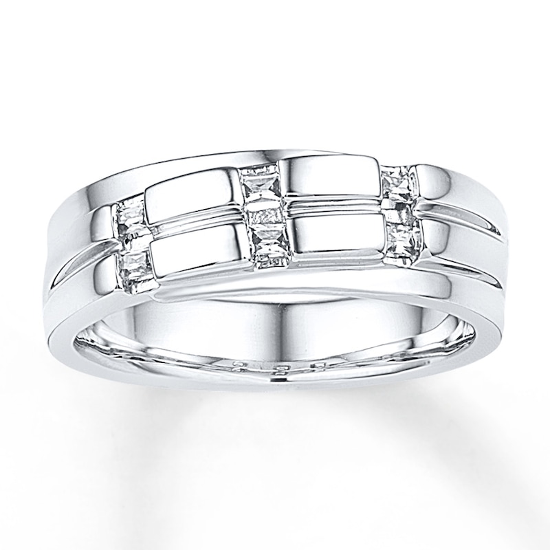 Men's Diamond Ring 1/3 carat tw 10K White Gold