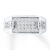 Men's Diamond Ring 1/3 carat tw 10K White Gold