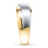 Thumbnail Image 2 of Men's Diamond Band 1/10 ct tw Round-cut 10K Two-Tone Gold