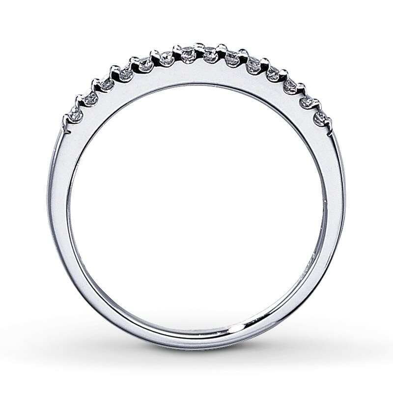 Main Image 2 of Diamond Wedding Band 1/6 ct tw Round-cut 14K White Gold