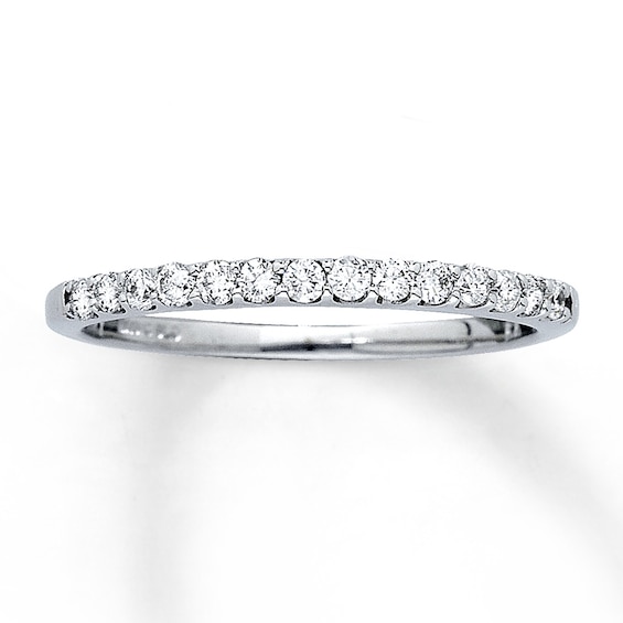 Diamond Wedding Band 1/4 ct tw Round-cut 14K White Gold