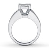 Diamond Engagement Ring 1-5/8 ct tw Princess-cut 14K White Gold
