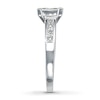 Diamond Engagement Ring 1-5/8 ct tw Princess-cut 14K White Gold