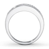 Thumbnail Image 2 of Diamond Wedding Band 7/8 ct tw Princess-cut 14K White Gold