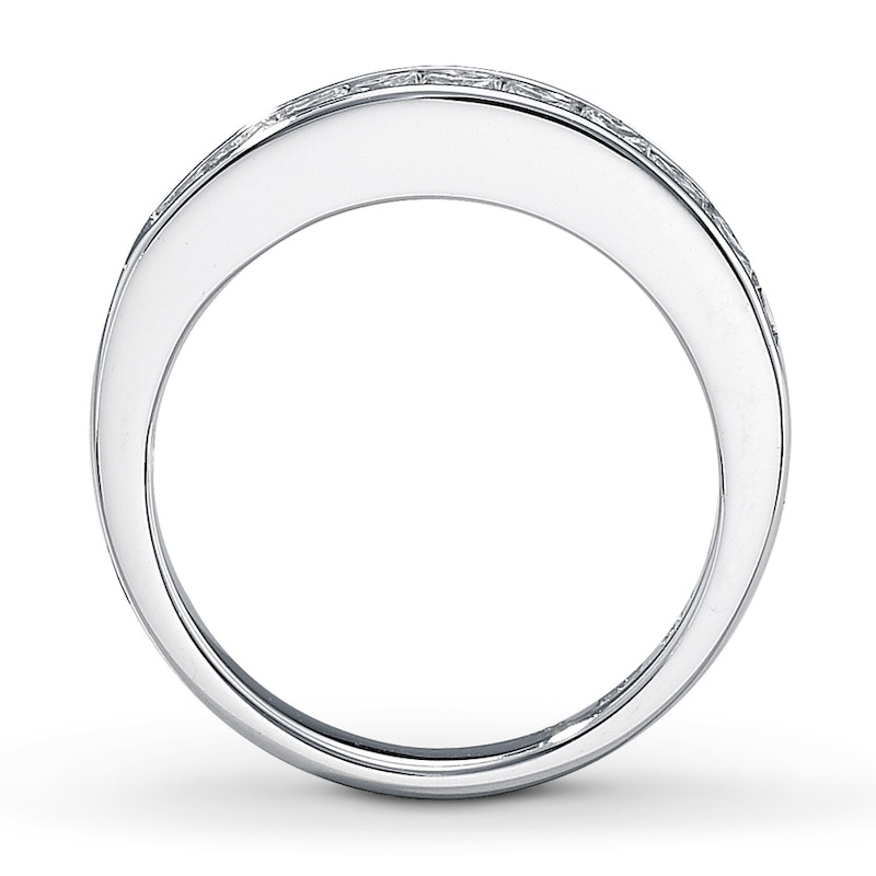 Main Image 2 of Diamond Wedding Band 7/8 ct tw Princess-cut 14K White Gold