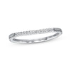 Thumbnail Image 1 of Diamond Wedding Band 1/20 ct tw Round-cut 10K White Gold