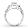 Thumbnail Image 2 of Diamond Engagement Ring 1 ct tw Princess-cut 14K White Gold