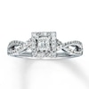 Thumbnail Image 1 of Diamond Engagement Ring 1/2 ct tw Princess-cut 14K White Gold