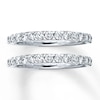 Thumbnail Image 1 of Diamond Wedding Bands 1 ct tw Round-cut 14K White Gold