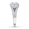 Thumbnail Image 3 of Diamond Engagement Ring 3/4 ct tw Princess-cut 14K White Gold
