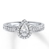 Thumbnail Image 0 of Diamond Engagement Ring 1 ct tw Pear-shape 14K White Gold
