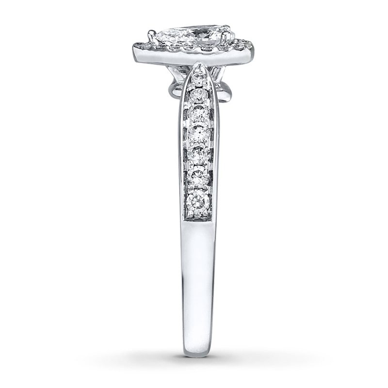 Diamond Engagement Ring 1 ct tw Pear-shape 14K White Gold
