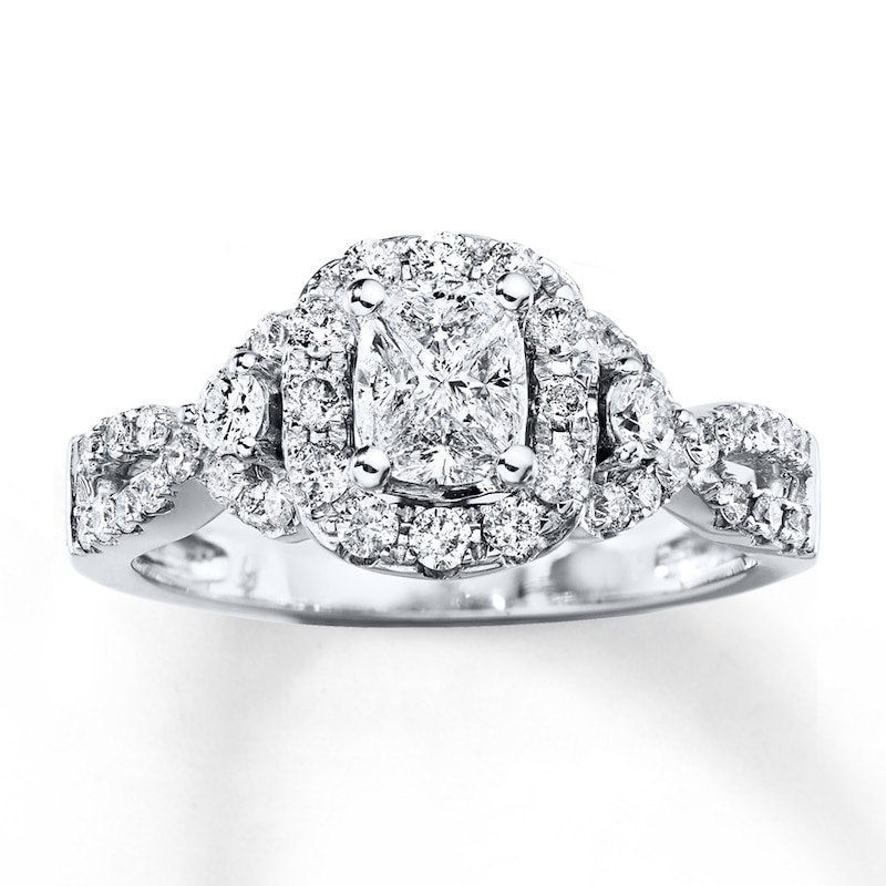 Main Image 1 of Diamond Engagement Ring 3/4 carat tw 14K White Gold