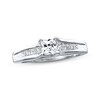 Thumbnail Image 1 of Diamond Engagement Ring 3/4 ct tw Princess-cut 14K White Gold