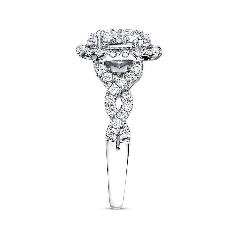 Main Image 2 of Engagement Ring 1 ct tw Diamonds 14K White Gold