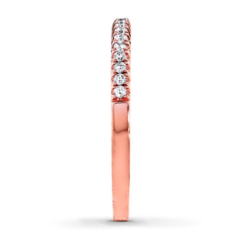 Main Image 3 of Diamond Wedding Band 1/5 ct tw Round-cut 14K Rose Gold