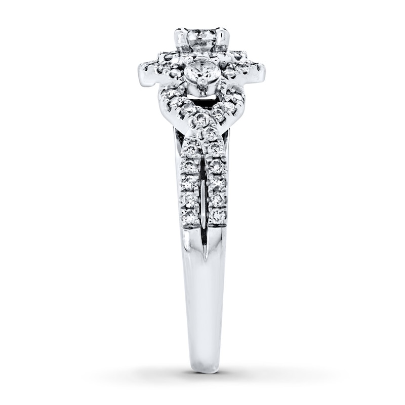 Diamond Engagement Ring 1 ct tw Round-cut 14K White Gold