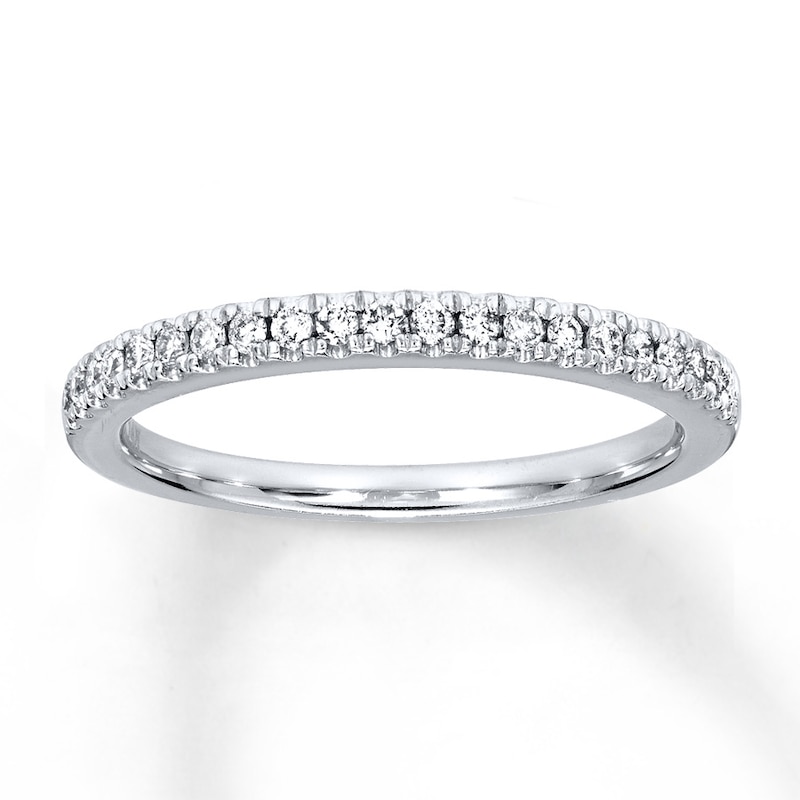 Main Image 1 of Diamond Wedding Ring 1/6 ct tw Round-cut 14K White Gold