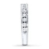 Thumbnail Image 3 of Diamond Wedding Band 5/8 ct tw Round-cut 14K White Gold