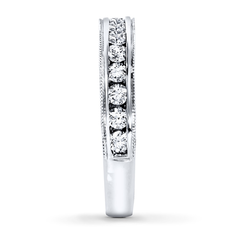 Main Image 3 of Diamond Wedding Band 5/8 ct tw Round-cut 14K White Gold