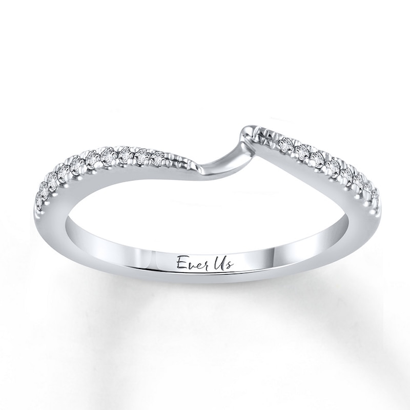 Main Image 1 of Ever Us Band 1/8 ct tw Diamonds 14K White Gold