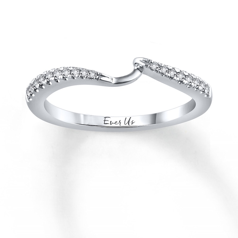 Main Image 1 of Ever Us Diamond Band 1/8 ct tw Round-cut 14K White Gold
