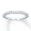 Thumbnail Image 1 of Diamond Wedding Band 1/4 ct tw Round-cut 14K White Gold