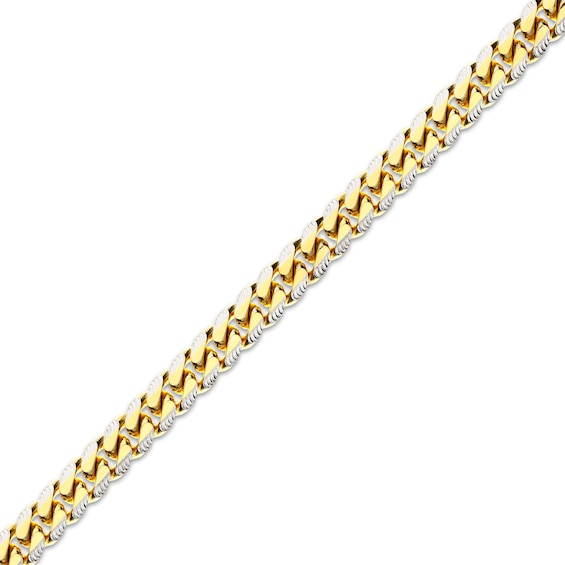 Diamond-Cut Miami Cuban Chain Necklace Solid 14K Yellow Gold 22"
