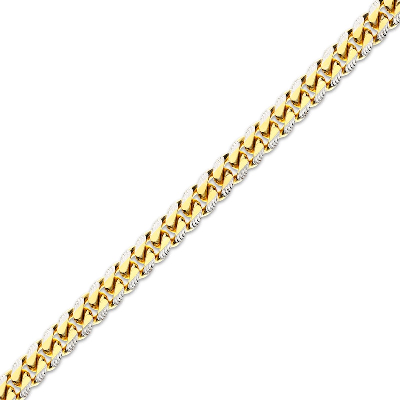 14K Yellow Gold Diamond-Cut Miami Cuban Chain Necklace