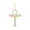 Thumbnail Image 1 of Men's Eye of Horus Ankh Diamond Charm 1/3 ct tw 10K Yellow Gold