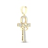 Thumbnail Image 2 of Men's Eye of Horus Ankh Diamond Charm 1/3 ct tw 10K Yellow Gold