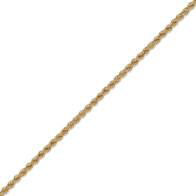 Rope Chain Anklet 14K Yellow Gold 10”