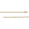 Thumbnail Image 3 of Rope Chain Anklet Semi-Solid 14K Yellow Gold 10”