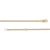 Thumbnail Image 2 of Rope Chain Anklet 14K Yellow Gold 10”