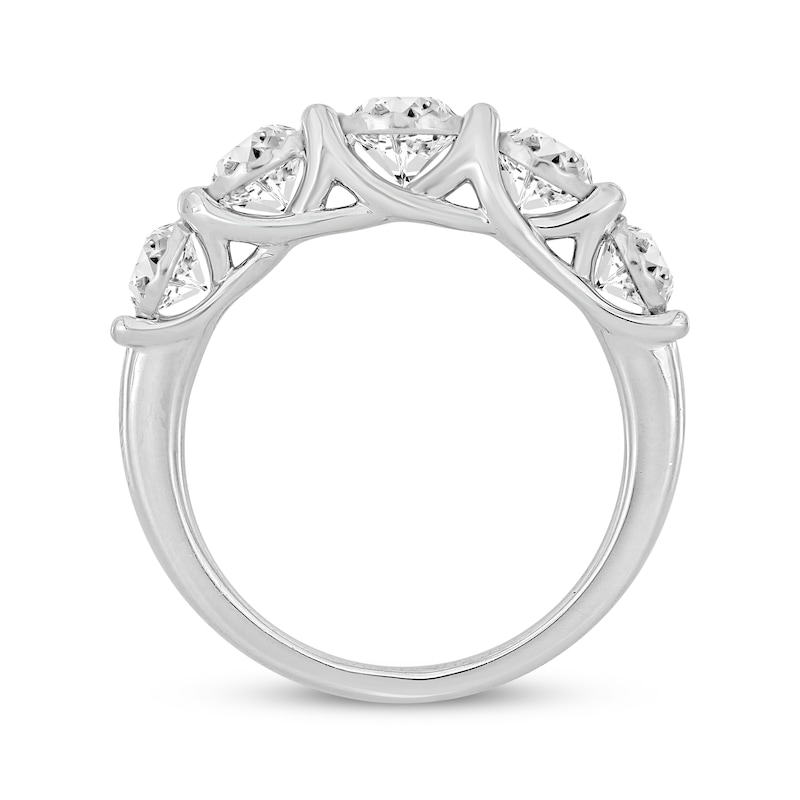 Round-Cut Diamond Anniversary Band 1-1/2 ct tw 10K White Gold