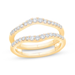 Adore Round-Cut Diamond Curved Enhancer Ring 1/2 ct tw 14K Yellow Gold