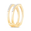 Thumbnail Image 2 of Adore Round-Cut Diamond Curved Enhancer Ring 1/2 ct tw 14K Yellow Gold