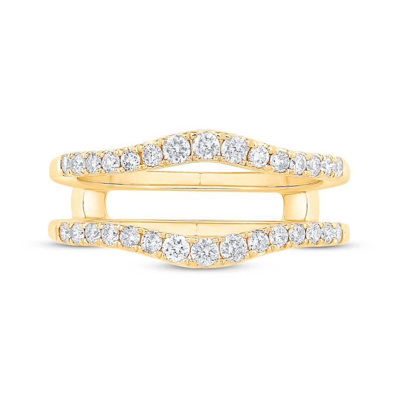 Main Image 3 of Adore Round-Cut Diamond Curved Enhancer Ring 1/2 ct tw 14K Yellow Gold